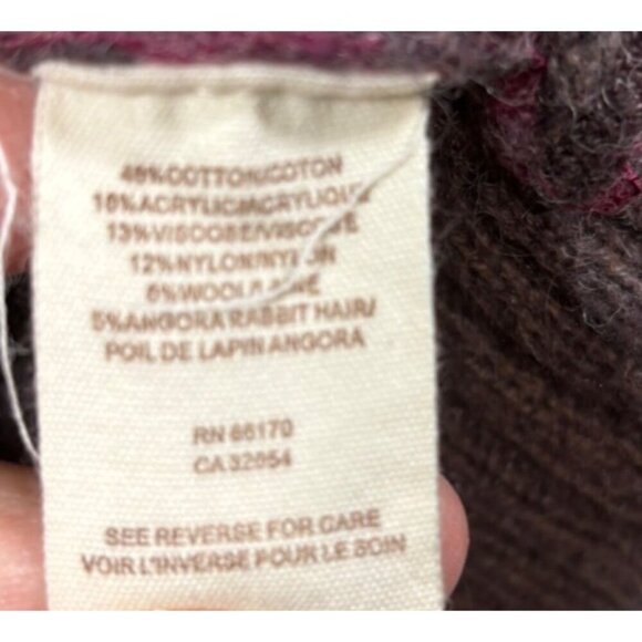 Free People‎ Striped Wool Angora Blend Sweater Womens S - Picture 5 of 6